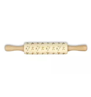 Tosa Inu, Tosa-Ken, Japanese Mastiff - small rolling pin with a dog, patterned dough roller, gadget for ceramicists from the Art-Dog brand