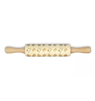 Tosa Inu, Tosa-Hund - kleiner Nudelholz mit Hundemuster, Nudelholz für Kinder, Verzierung von Keramikton von Art-Dog.