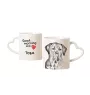 Tosa Inu, Tosa-Hund - Tasse mit Hund, entzückende Tasse mit herzförmigem Henkel, universelles Geschenk der Marke Art-Dog