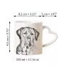 Tosa Inu, Tosa-Hund - Tasse mit Hund, entzückende Tasse mit herzförmigem Henkel, universelles Geschenk der Marke Art-Dog