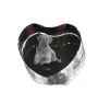 Tosa Inu - une photo de chien dans un cristal, un cœur en cristal, un cadre photo exceptionnel de la marque Art-Dog