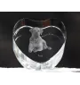 Tosa Inu - une photo de chien dans un cristal, un cœur en cristal, un cadre photo exceptionnel de la marque Art-Dog