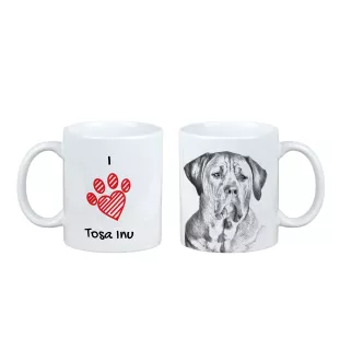Tosa Inu kubek z psem I love Art-Dog