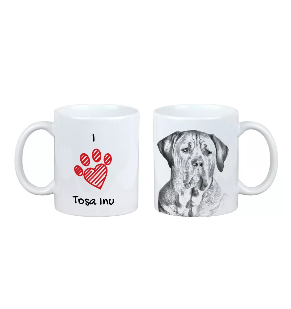 Tosa Inu, Tosa-Ken, Japanese Mastiff - cup with a dog, cute cup with graphics, a gift with your photo from the Art-Dog brand