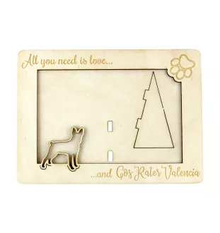 Ratier valencien, Gos Rater Valencià - Cadre photo, cadre en bois gravé, un joli gadget pour l'amoureux des chiens par Art-Dog