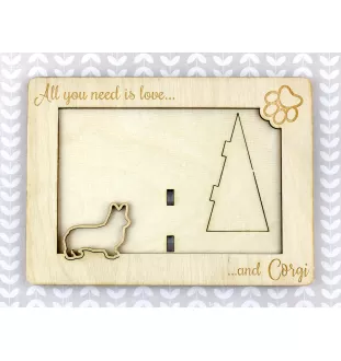 Welsh Corgi ramka na zdjęcie ze sklejki Art-Dog