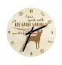 Ratonero Valenciano, Gos Rater Valencià - Uhr mit Hund, Holzuhr mit Gravur, personalisierte Uhr von Art-Dog