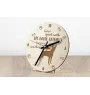 Valencian Terrier, Gos Rater Valencià, Ratonero Valenciano - clock with dog, wooden clock with engraving, personalised clock by Art-Dog