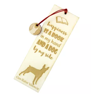 Ratier valencien, Gos Rater Valencià - marque-page pour livre avec chien, marque-page personnalisé, accessoire canin pour les lecteurs de la marque Art-Dog