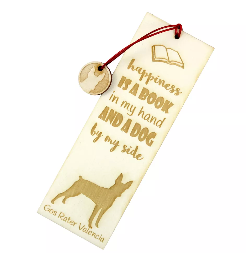 Ratier valencien, Gos Rater Valencià - marque-page pour livre avec chien, marque-page personnalisé, accessoire canin pour les lecteurs de la marque Art-Dog