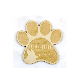 Walisischer Corgi - Tasse Untersetzer, graviert Untersetzer mit Hund, Geschenk für Hundeliebhaber von Art-Dog Marke