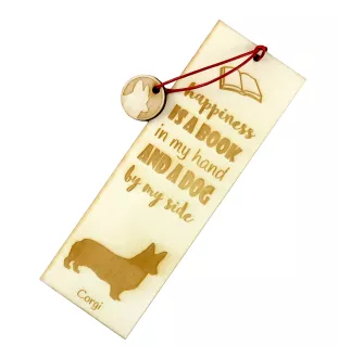 Welsh Corgi zakładka do książki happines Art-Dog