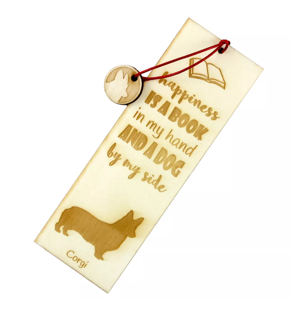 Welsh Corgi - marque-page pour livre avec chien, marque-page personnalisé, accessoire canin pour les lecteurs de la marque Art-Dog