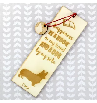 Welsh Corgi zakładka do książki happines Art-Dog