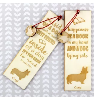 Walisischer Corgi - Lesezeichen mit Hund, personalisiertes Lesezeichen, Geschenk für Bücherwurm von der Marke Art-Dog