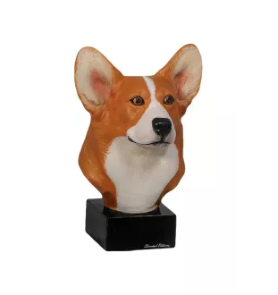 Welsh Corgi - figurine peinte, statue, sculpture, réalisée par l'artiste, marque Art-Dog