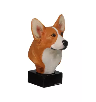 Walisischer Corgi - bemalte Figur, Statue, Skulptur, vom Künstler hergestellt, Marke Art-Dog