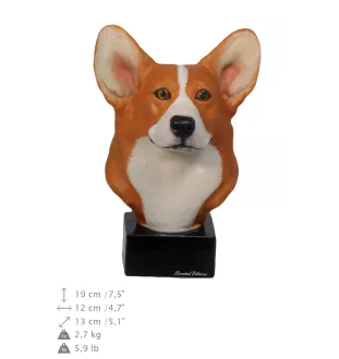 Welsh Corgi - painted figurine, statue, figure, made by the artist, brand Art-Dog