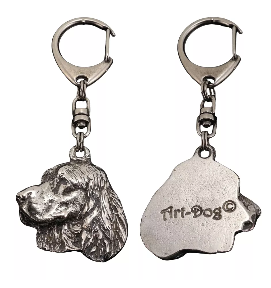 Welsh Springer Spaniel - Versilberter Schlüsselanhänger mit Hund, Handtaschen-Dekoration, Rucksack-Anhänger der Marke Art-Dog
