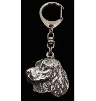 Welsh Springer Spaniel - Versilberter Schlüsselanhänger mit Hund, Handtaschen-Dekoration, Rucksack-Anhänger der Marke Art-Dog