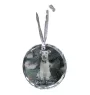 Welsh Terrier, Terrier gallois - boule de Noël en cristal avec une photo, photo de chien dans le cristal, décoration personnalisée pour sapin de Noël de la marque Art-Dog