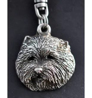 West Highland White Terrier, Weißer Hochlandterrier, Westie - Versilberter Schlüsselanhänger mit Hund, Handtaschen-Dekoration, Rucksack-Anhänger der Marke Art-Dog