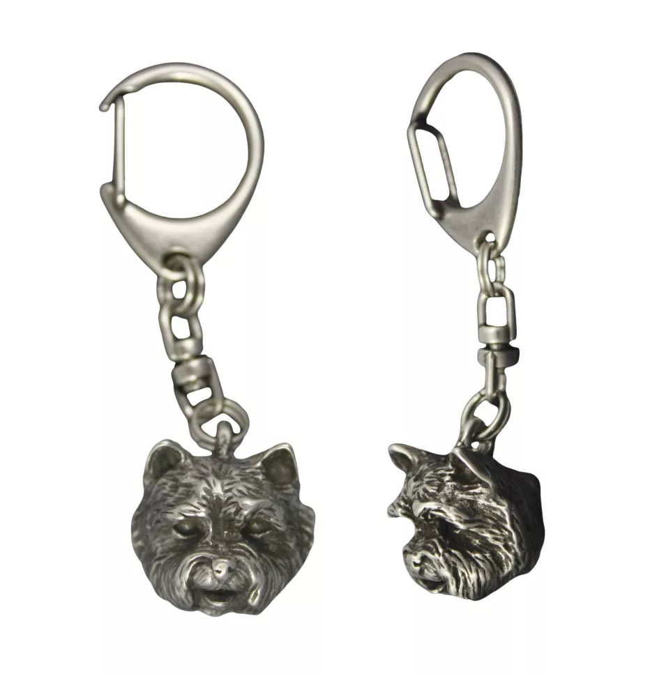 West Highland White Terrier, Weißer Hochlandterrier, Westie I - Versilberter Schlüsselanhänger mit Hund, Handtaschen-Dekoration, Rucksack-Anhänger der Marke Art-Dog