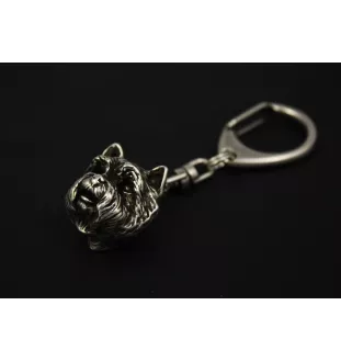 West Highland White Terrier, Westie, Westy I - Silver-plated key ring with dog, handbag decoration, backpack pendant by Art-Dog brand