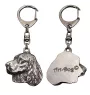 Welsh Springer Spaniel - Porte-clés argenté avec un chien dans une boîte cadeau, décoration de sac à main, pendentif de sac à dos par la marque Art-Dog