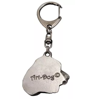 Welsh Springer Spaniel, Welsh Springer, Welsh Starter - Silver-plated key ring with a dog in a gift box, handbag decoration, backpack pendant by Art-Dog brand