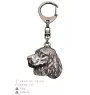 Welsh Springer Spaniel, Welsh Springer, Welsh Starter - Silver-plated key ring with a dog in a gift box, handbag decoration, backpack pendant by Art-Dog brand