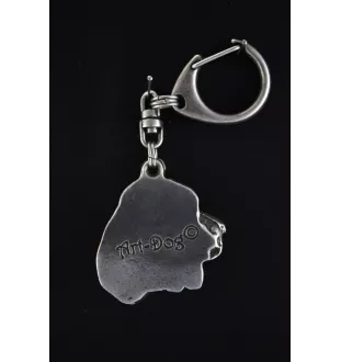 Welsh Springer Spaniel - Porte-clés argenté avec un chien dans une boîte cadeau, décoration de sac à main, pendentif de sac à dos par la marque Art-Dog