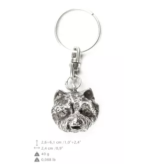 West Highland White Terrier, Westie, Westy I - Silver-plated dog pendant, handbag decoration, backpack pendant by Art-Dog brand