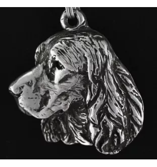 Welsh Springer Spaniel - Halskette mit Hund, versilberter Anhänger für Hundefans, einzigartiger Schmuck der Marke Art-Dog