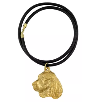 Welsh Springer Spaniel, Welsh Springer, Welsh Starter - Dog necklace, gold-plated pendant for dog fan, unique jewellery by Art-Dog brand