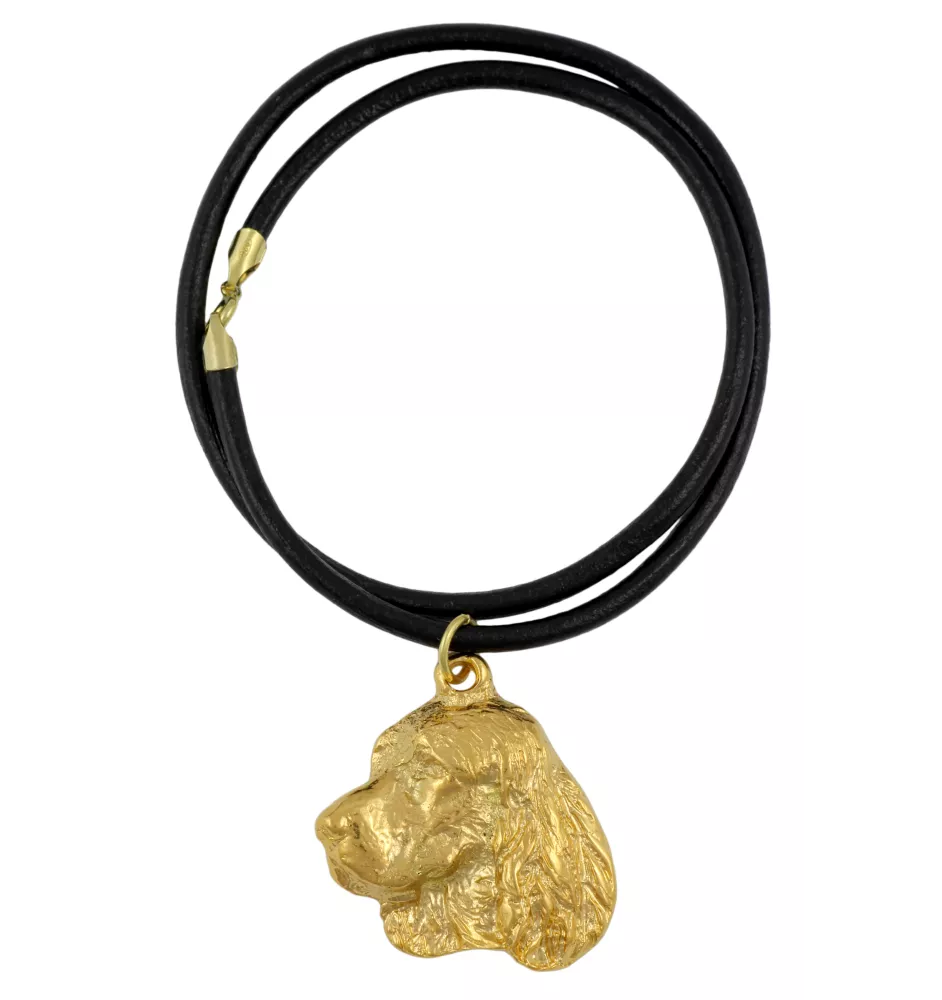 Welsh Springer Spaniel - Collier pour chien, pendentif plaqué or pour fan de chien, bijoux uniques de la marque Art-Dog