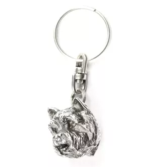 West Highland White Terrier, Weißer Hochlandterrier, Westie I - Versilberter Anhänger mit einem Hund in einer dekorativen Box, Handtaschenschmuck, Rucksackanhänger der Marke Art-Dog