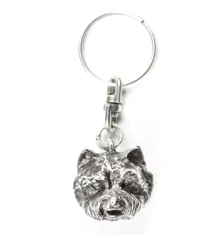 West Highland White Terrier, Weißer Hochlandterrier, Westie I - Versilberter Anhänger mit einem Hund in einer dekorativen Box, Handtaschenschmuck, Rucksackanhänger der Marke Art-Dog