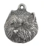 West Highland White Terrier, Westie, Westy - Silver-plated key ring with a dog in a gift box, handbag decoration, backpack pendant by Art-Dog brand