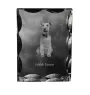 Welsh Terrier, Welshie, Daeargi Cymreig - crystal with a picture of a dog, glass statuette with a picture, unique frame with a picture from Art-Dog brand