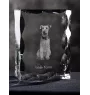 Welsh Terrier, Terrier gallois - cristal avec photo de chien, statuette en verre avec photo, cadre exceptionnel avec photo de la marque Art-Dog
