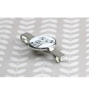 Welsh Terrier, Welshie, Daeargi Cymreig - tie clip with a dog, personalized tie clip, a unique gift for a man from the Art-Dog brand