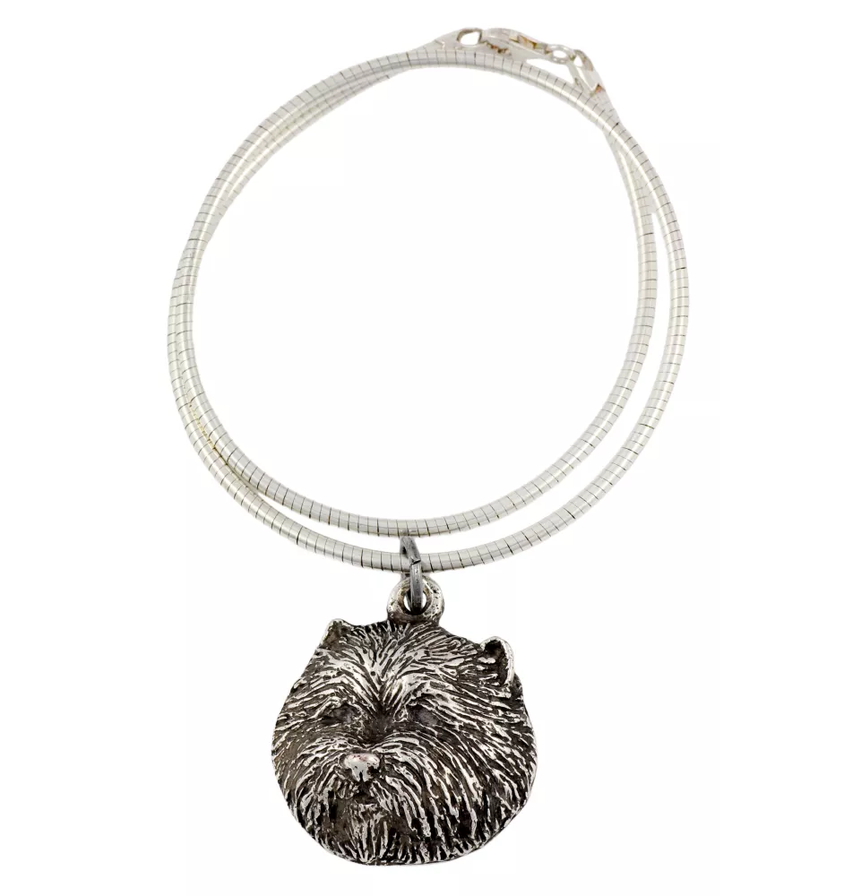West Highland White Terrier, Weißer Hochlandterrier, Westie - Hundehalsband, einzigartiger Schmuck für den Hundefan, einzigartiger Kreuzotter-Anhänger der Marke Art-Dog