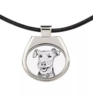 Welsh Terrier, Welshie, Daeargi Cymreig - dog necklace, personalized pendant with a photo, unique necklace for women and men by Art-Dog brand
