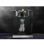 Welsh Terrier, Welshie, Daeargi Cymreig - Candle holder with dog photo, crystal tealight holder, personalised gift by Art-Dog brand