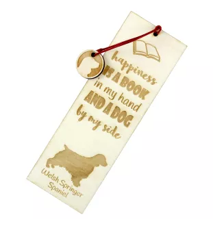 Welsh Springer Spaniel, Welsh Springer, Welsh Starter - dog bookmark, personalized bookmark, dog gadget for Art-Dog brand readers