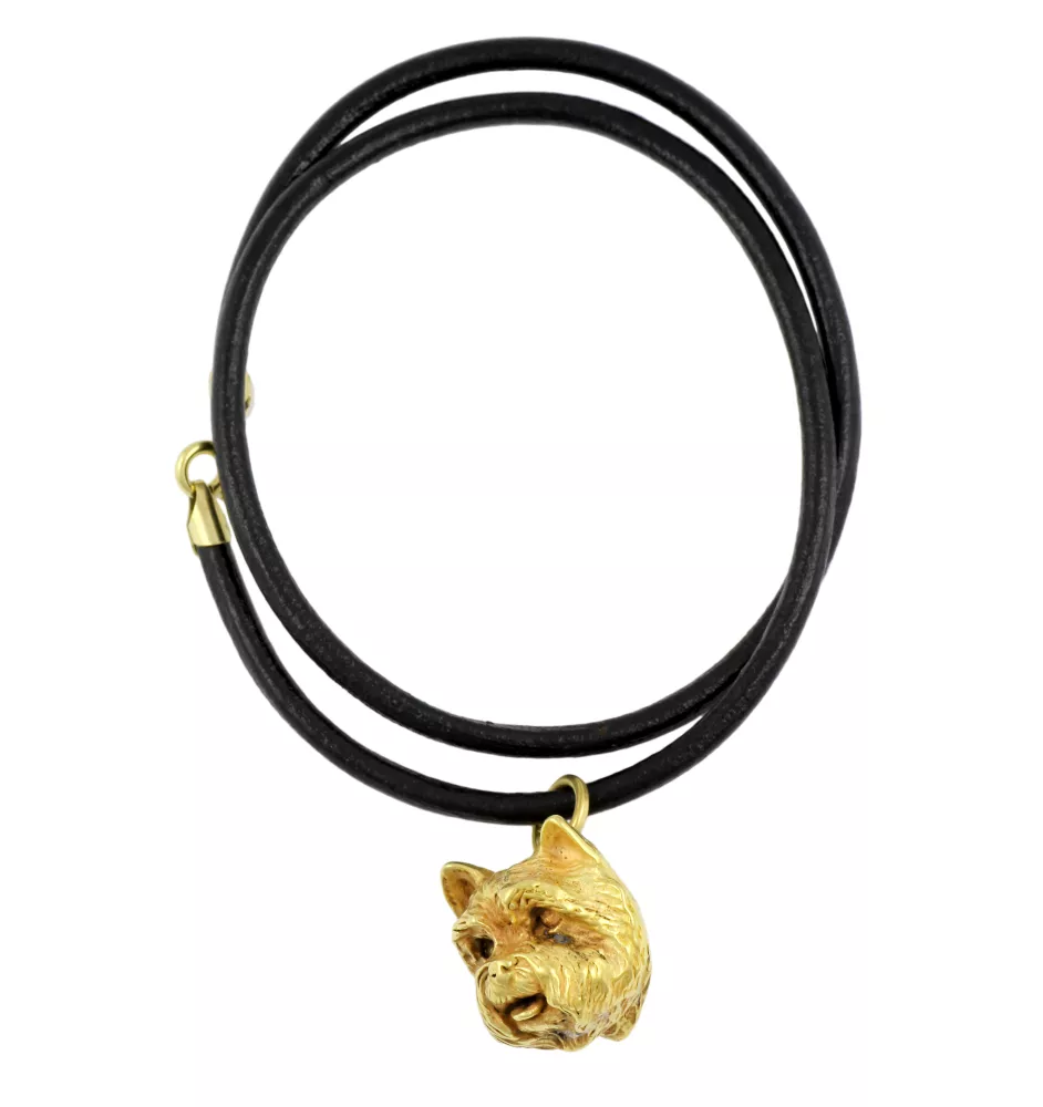 West Highland White Terrier, Westie, Westy I - Dog necklace, gold-plated pendant for dog fan, unique jewellery by Art-Dog brand