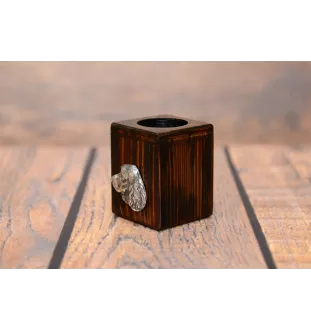 Welsh Springer Spaniel, Welsh Springer, Welsh Starter - wooden candle holder with a dog, a unique souvenir after losing a dog, a handicraft from the Art-Dog brand