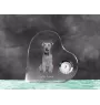 Welsh Terrier - Kristalluhr mit einem Hundebild, Herzregal-Uhr, personalisierte Standuhr der Marke Art-Dog