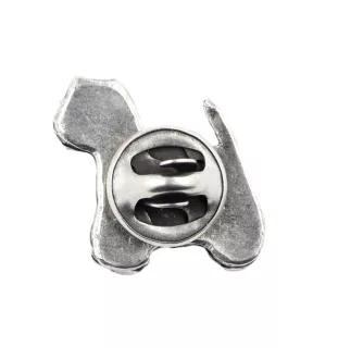 West Highland White Terrier, Westie  - Broche chien argentée, épingle élégante, décoration de revers de veste par la marque Art-Dog